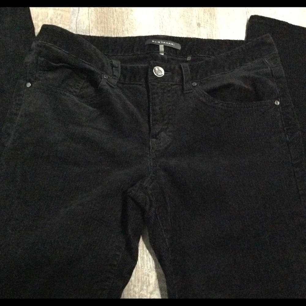 Elie Tahari Black Corduroy Pants Size 6